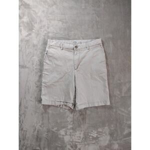 Izod Saltwater Shorts Mens 30 Light Gray Beach Vacation Casual Lake Boating